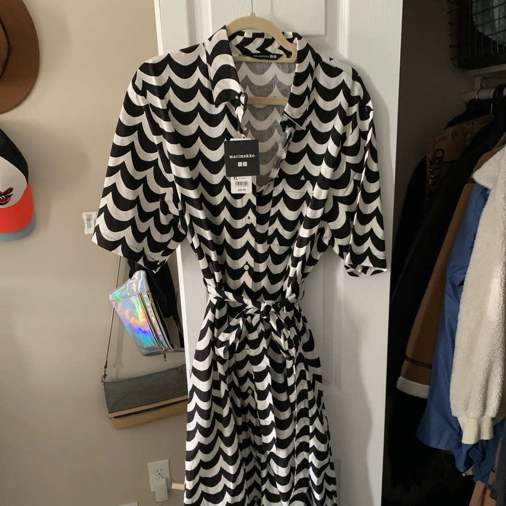 Marimekko x Uniqlo Belted Shirtdress NWT